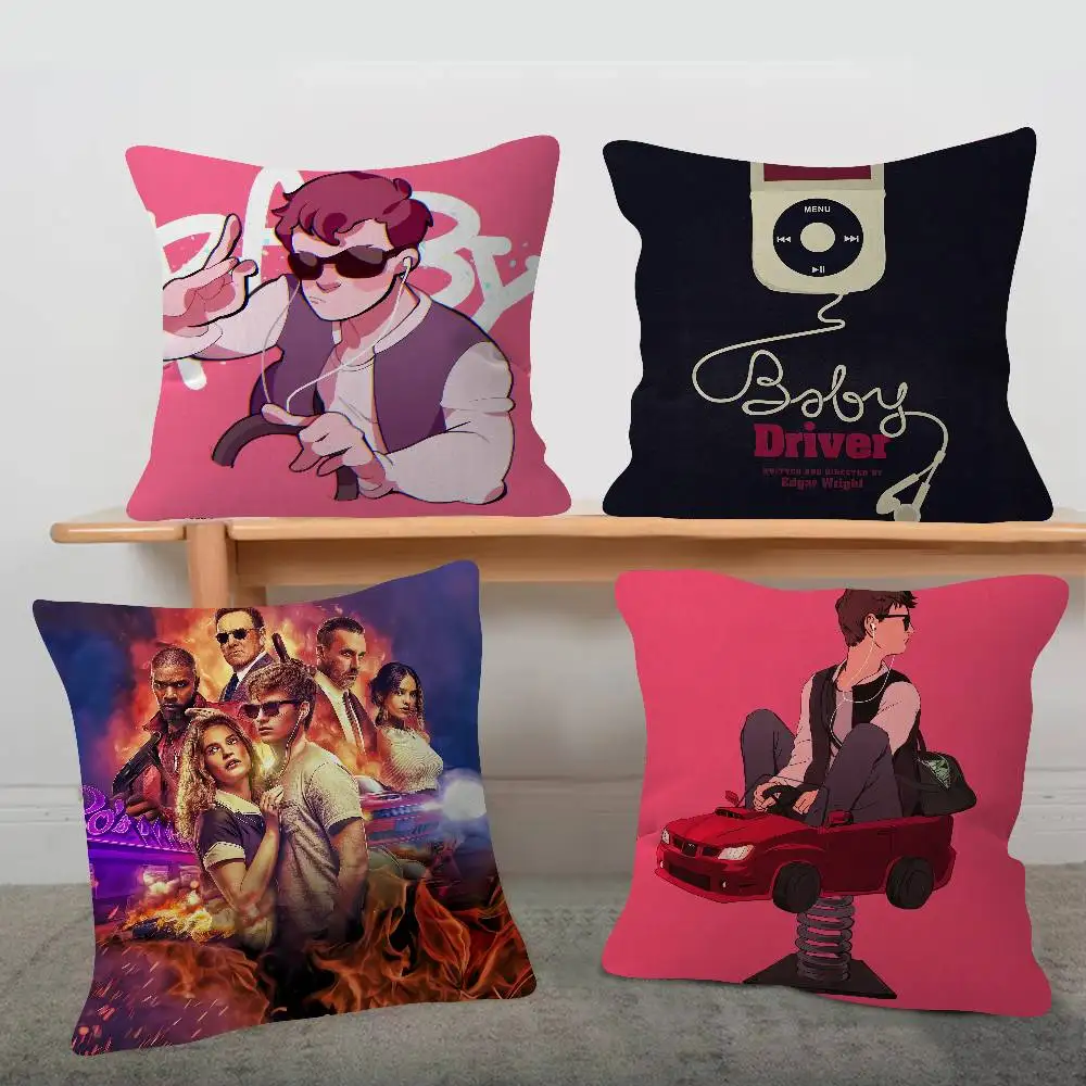 Movie Baby Driver Game For Cartoon Print Peripheral Pillow Case Cushion Cover Home Decor Birthday Gift Pillowcover