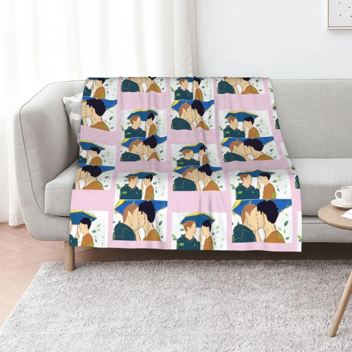 heart stopper Netflix show Throw Blanket Sofa Throw Plaid Moving cosplay anime Cute Plaid Thin Blankets