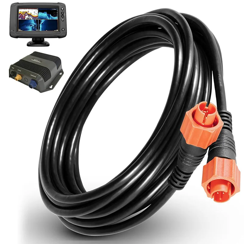 Запасная часть для кабеля-кроссовера Lowrance Ethernet, желтый кабель Cat6, 15 футов, высокоскоростной, Plug and Play, водонепроницаемый