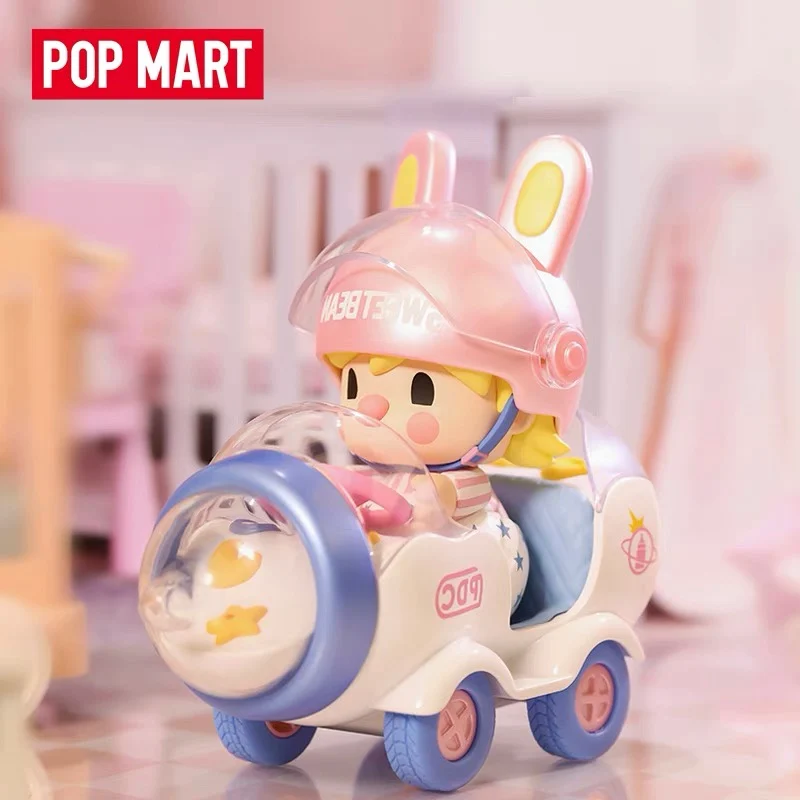 Popmart Sweet Bean Bottle Car Elevator 14.5cm Pvc Limited Elevator Toys and Hobbies Cute Collection Dolls Animal Models Kid Gift