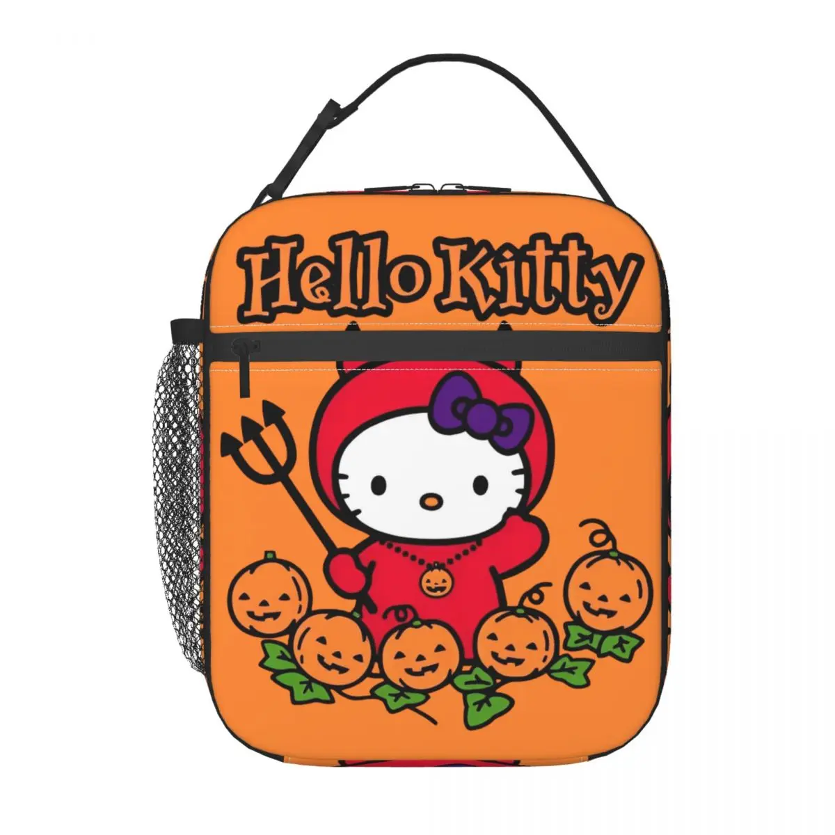 

Insulated Lunch Bag Hello Kitty Sanrio Halloween Accessories Storage Food Box Harajuku Thermal Cooler Lunch Box For Work