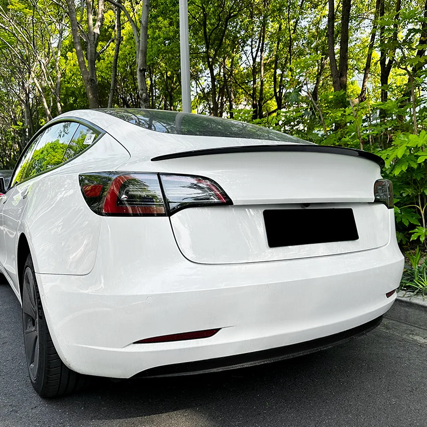 

For Tesla Model 3 2017-2023 / Model Y 2021-2024 Rear Trunk Tail Wings Fixed Wind Spoiler Tail Fin Body Kit Tuning