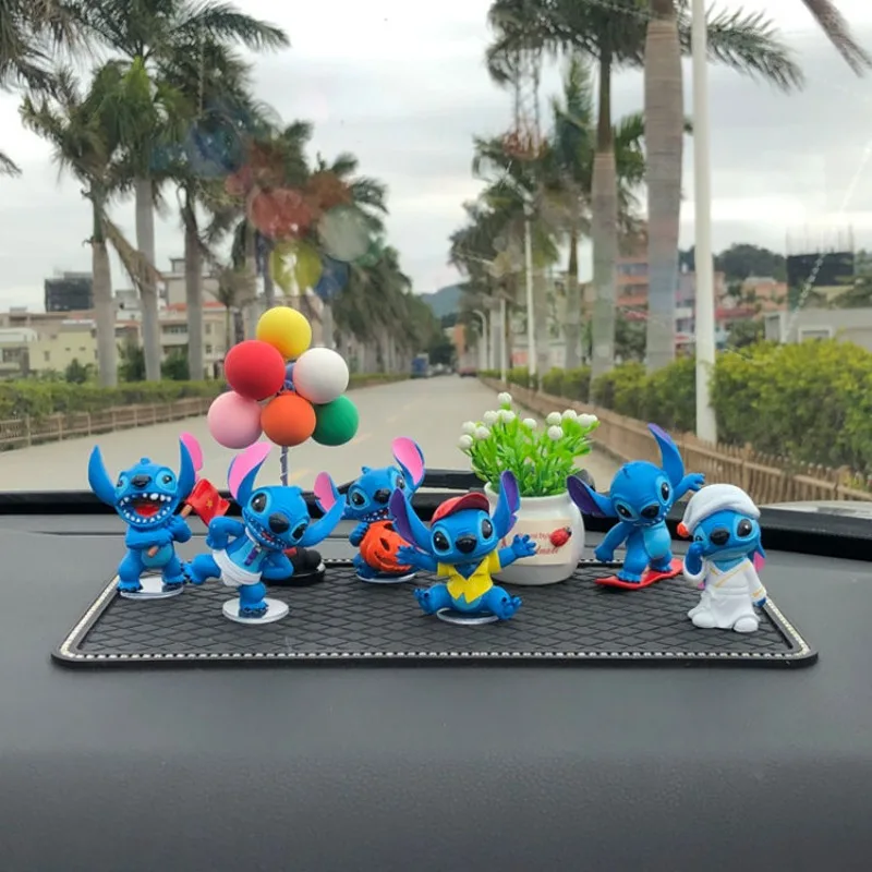 Disney Stitch Cartoon Animation periferiche interessanti accessori per auto interni auto Center Console ornamenti decorazione del Desktop