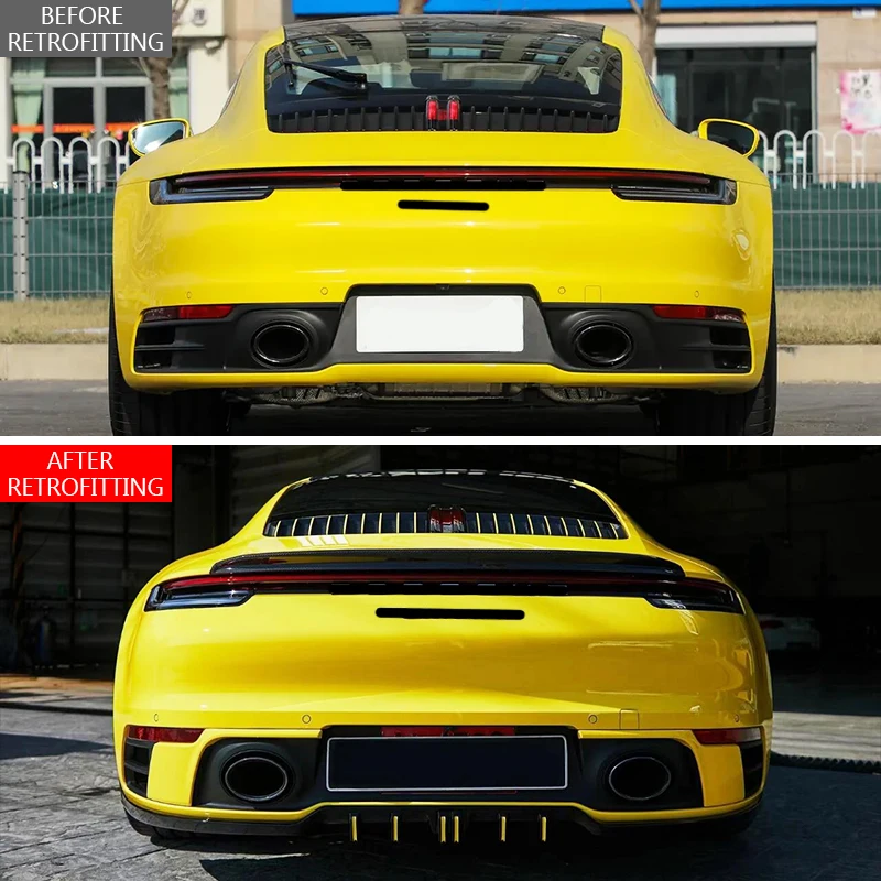 2019-2024 911 992 Car Modification And Upgrade Carbon Fiber Spoiler Sports Tail Wing Fixed WingBody Kit Full Body Kit Widebody