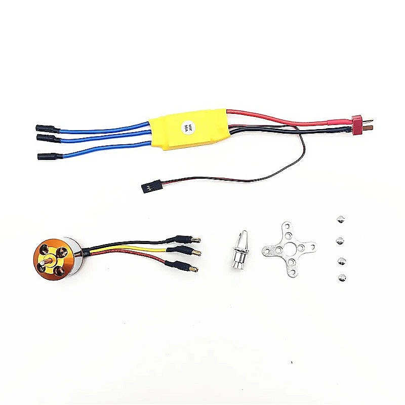 Borstelloze motor A2212 1400KV 2450KV met 30A 40A ESC voor RC vaste vleugel helikopter 6040 8060 propeller compatibel met SU27 DIY F
