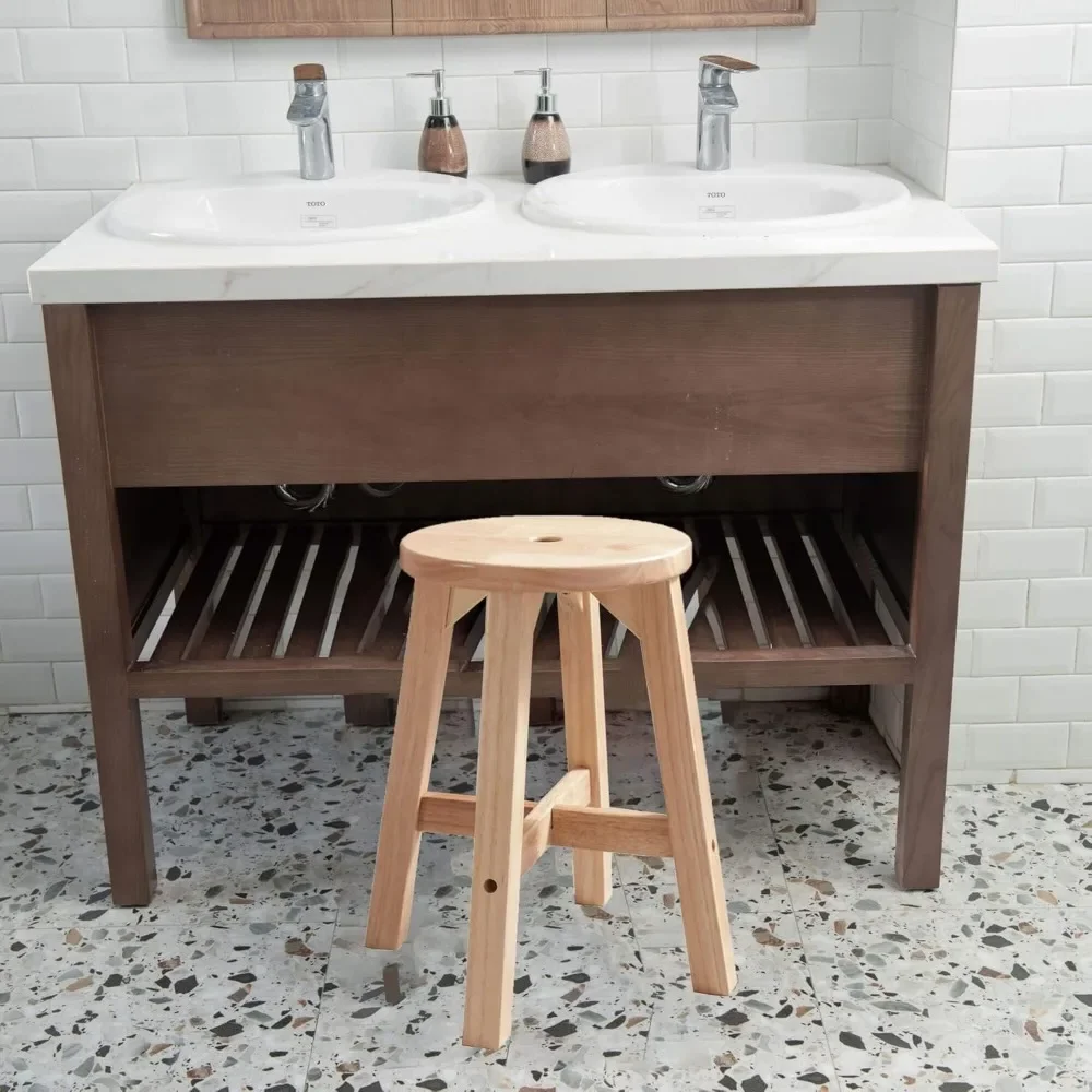 Круглые табуреты из массива дерева