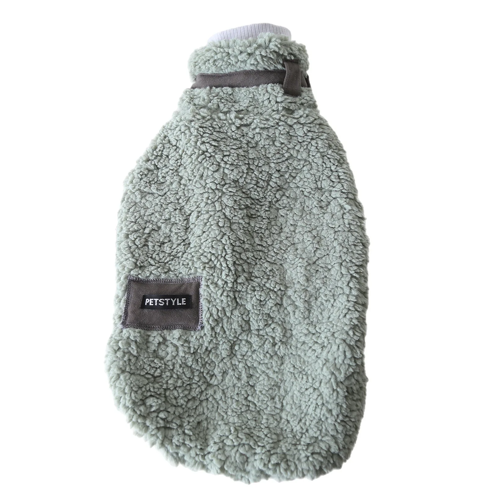 Winterimitatiebont fleece sweatvest voor Greyhound, warme herfstjas voor Whippet, winddichte pyjama voor windhonden.