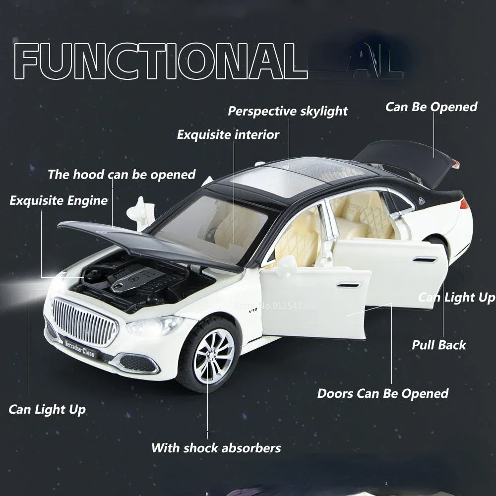 1/32 s680 Spielzeug auto Modell Legierung Druckguss zurückziehen mit Schall licht Simulations skala Metall Fahrzeug Junge Geburtstag Spielzeug Geschenks ammlung