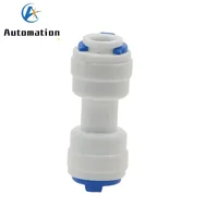 5 uds 3/8 ""1/4"" Ro conector rápido de agua recto OD Push RO accesorios de acuario tubo instalación de tubería filtro de agua