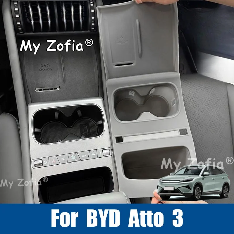 For BYD Atto 3 2026 Car Silicone Dashboard Mat Waterproof Anti-Scratch Protective Car Center Console Protection Accessories