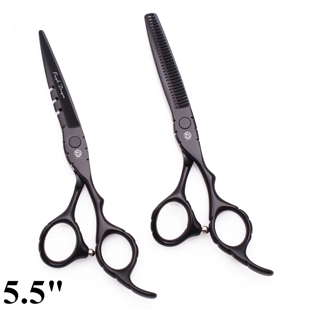 Haar Schere 5,5 "6" Lila Drachen Edelstahl Professionelle Friseur Schere Effilierschere Haar Schere Dropshipping Z1010