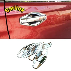 For Nissan X-Trail T31 Accessories 2008-2013 ABS Chrome Door Handle Bowl Side Door Protector Sticker cover trim Car Styling 8PCS