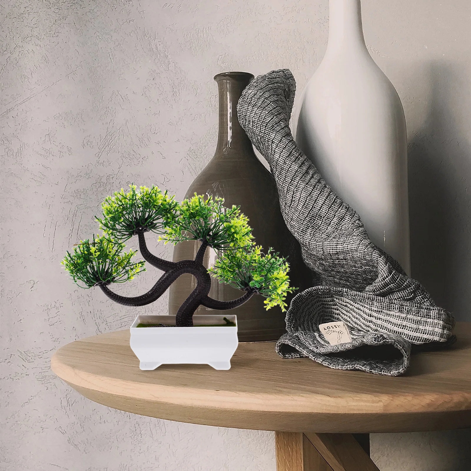 

Fake Tree Artificial Plant Indoor Decor Small Faux Bonsai In Pot Plastic Simulation Tree For Home Bedroom 25X20X6.8Cm