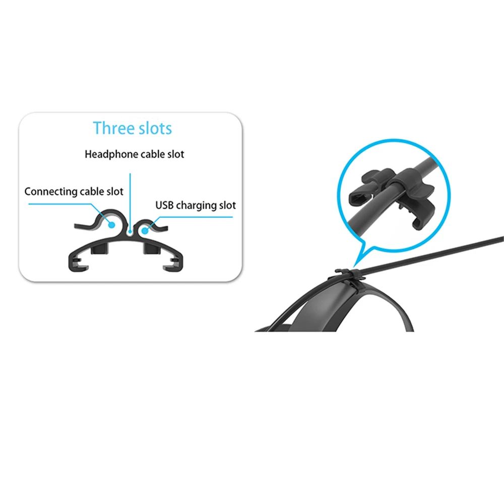 2Pcs AMVR Data Cable Clip for Oculus Quest Cables Cord Fixed Buckle Clips VR Headset Accessories