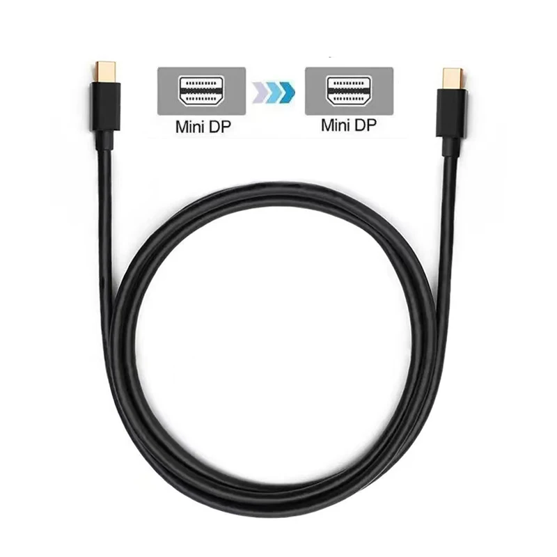 Câble Mini DisplayPort mâle-mâle 4K/1080P, compatible Thunderbolt 2, cordon MiniDP pour Apple iMac Pro/Air vers moniteur HDTV