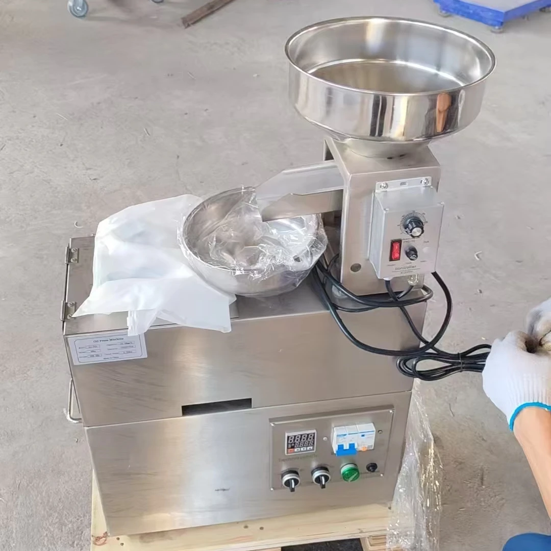 

Oil Press Machine Mini Commercial Coconut Oil Extraction Machine Peanut Screw Oil Press
