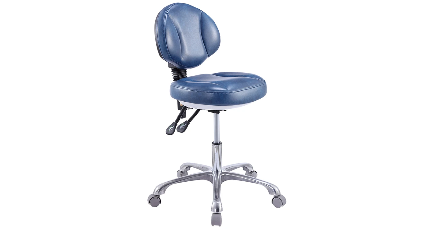 Adjustable Office Dental Chair Dentist Stool With Backrest