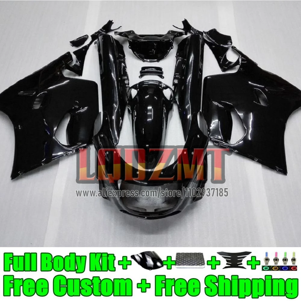 ZX-11R For KAWASAKI NINJA ZZR1100 ZX 11R 56No.22 glossy black ZX11 R ZX11R 93 94 95 96 97 ZZR 1100 1998 1999 2000 2001 Fairings