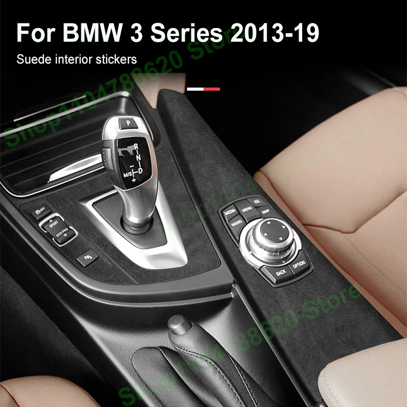 

For BMW 3 Series 2013-2019 Interior Suede Anti-scratch Center Console Gear Protective Film Trim Window Lift Sticker Accessories