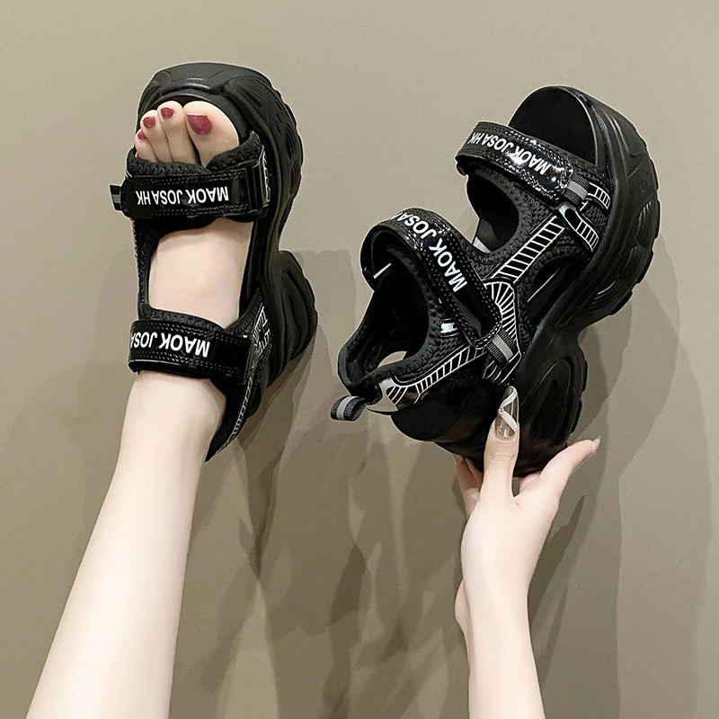 صندل إسفين مفتوح من الأمام للنساء ، كعب عالي للغاية ، شبشب صيفي ، صندل مخفي ، من من من من من من من من من من من من من من من من من من من من من من من من من من من من من من من الأمام ، #2