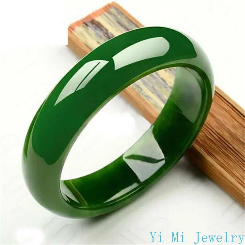 New Hetian Jade Bracelet Spinach Green Jade Bracelet for Women Bangles with Charms Jewelry Bracelet for Womenofficial-website