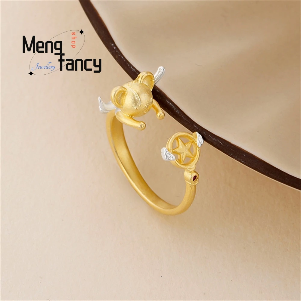 

New Silver Ring Is Simple Versatile Sweet Cute And Cartoonish With A High-end Feel Handicraft Best Selling Fashion Best Jewelry