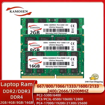 DDR2 DDR3 DDR3L DDR4 1GB 2GB 4GB 8GB 16GB 32GB RAM para ordenador portátil 667 800 1333 1600 2400 2666 3200 204pin So DIMM Memoria para ordenador portátil 1