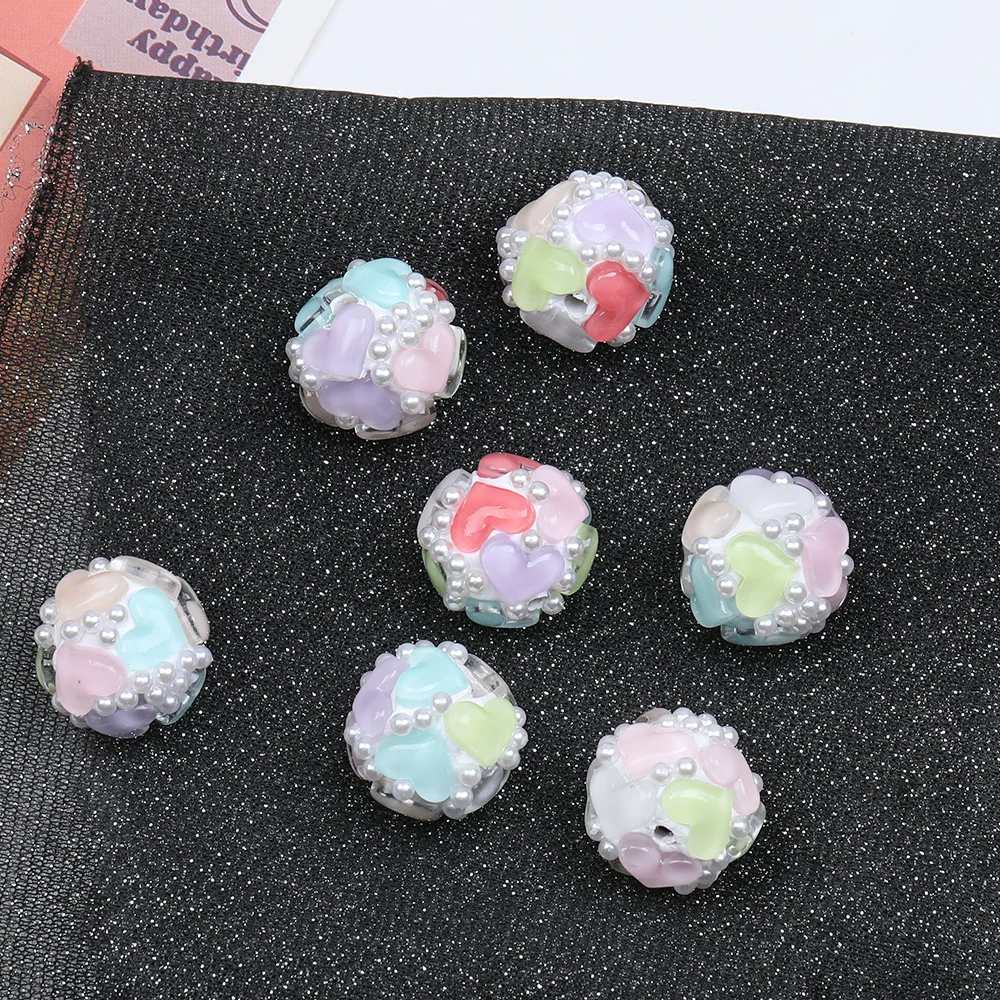 

Cordial Design 40Pcs 22*22MM Polymer Clay Beads/Hand Made/Jewelry Accessories/Crystal Effect/Round Shape/DIY Beads #17528