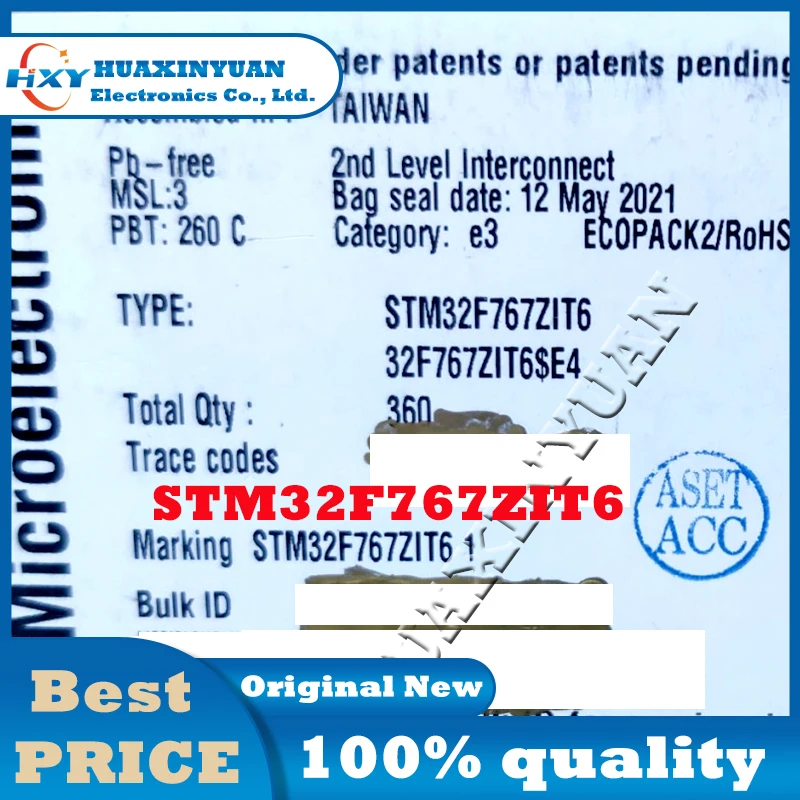 

1 шт./партия, новая и оригинальная интегральная микросхема STM32F767ZIT6