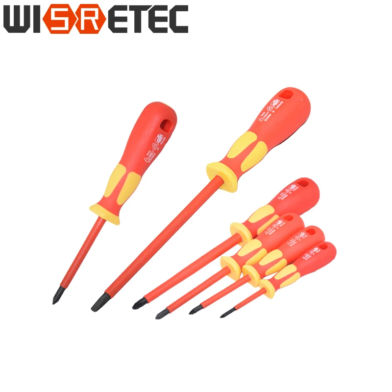 1000v Insulated Screw One-Word Cross-Hair Knife Light Hand Tool VDE And IEC60900 Safety Certification