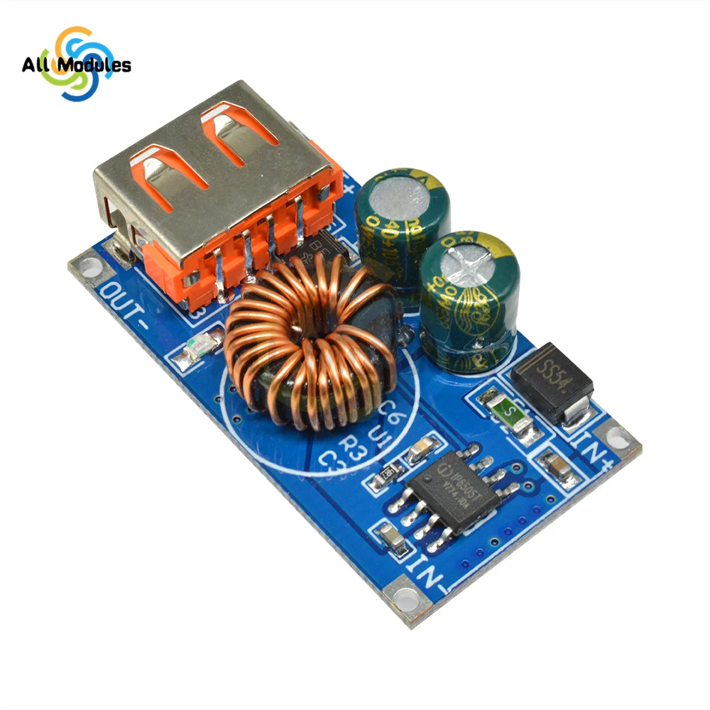 QC3.0 QC2.0 USB DC-DC Buck Converter Charging Step Down Module 8V-30V 9V 12V 24V to Fast Quick Charger Circuit Board  3V 5V 12V