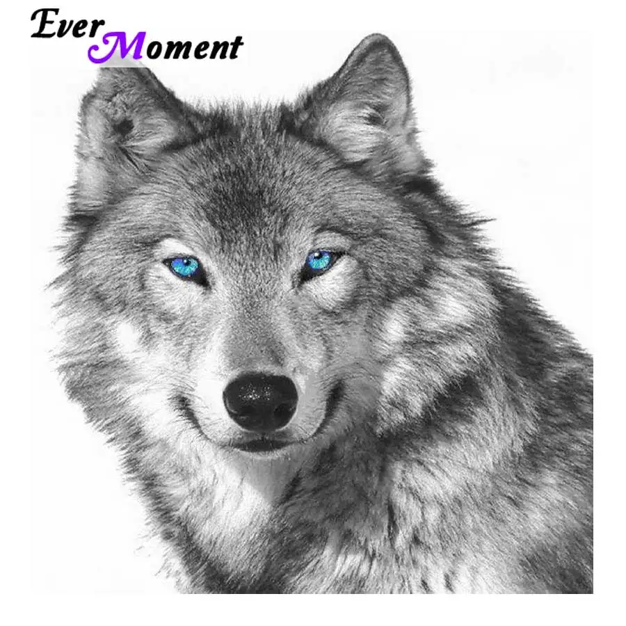 

Ever Moment Wolf алмазная живопись вышивка крестиком 5D DIY вышивка Алмазная мозаика с животными комплект гостиная домашний декор картина ASF655