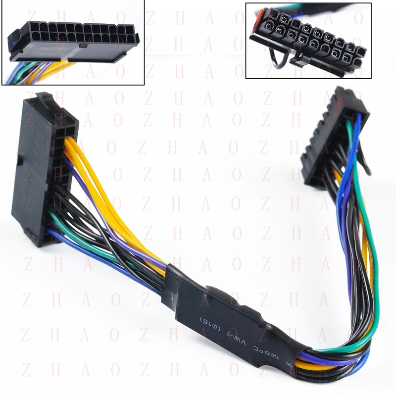 L+ ATX Power Supply Adapter Cable 24 pin to 18 pin For HP Z220 Z230 Z340 30cm