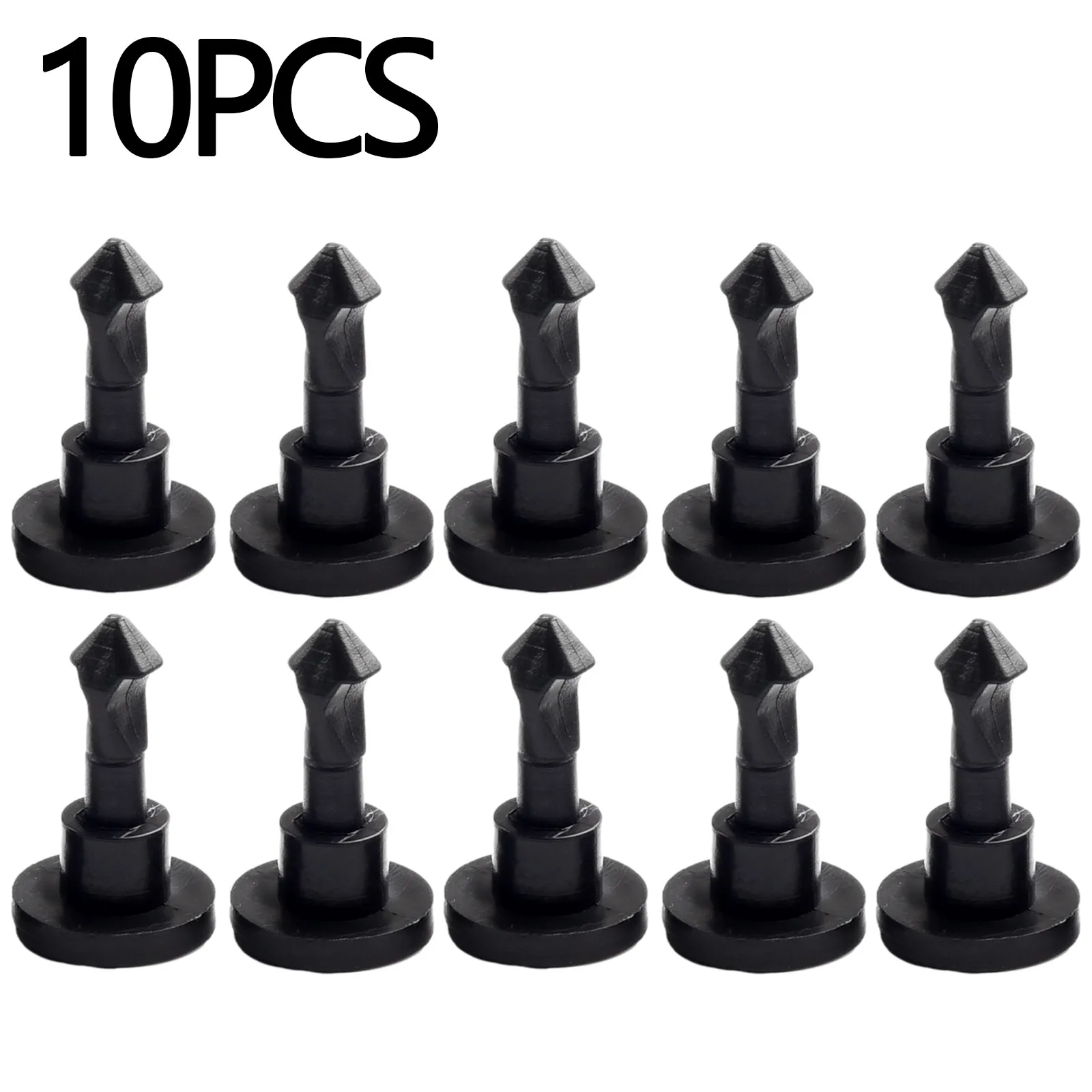 

10* Plate Screw Clips Black Engine Compartment Cover For 2003-2010 Porsche-Auto Rivet Clip Replacement Accessories