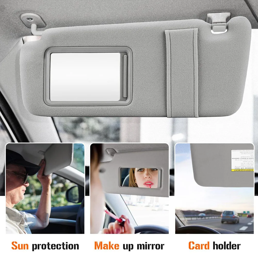 

Sun Visor Without Light for Toyota Camry 2007 2008 2009 2010 2011 74310-06750-E0 74320-06780-B0 Driver Passenge Side