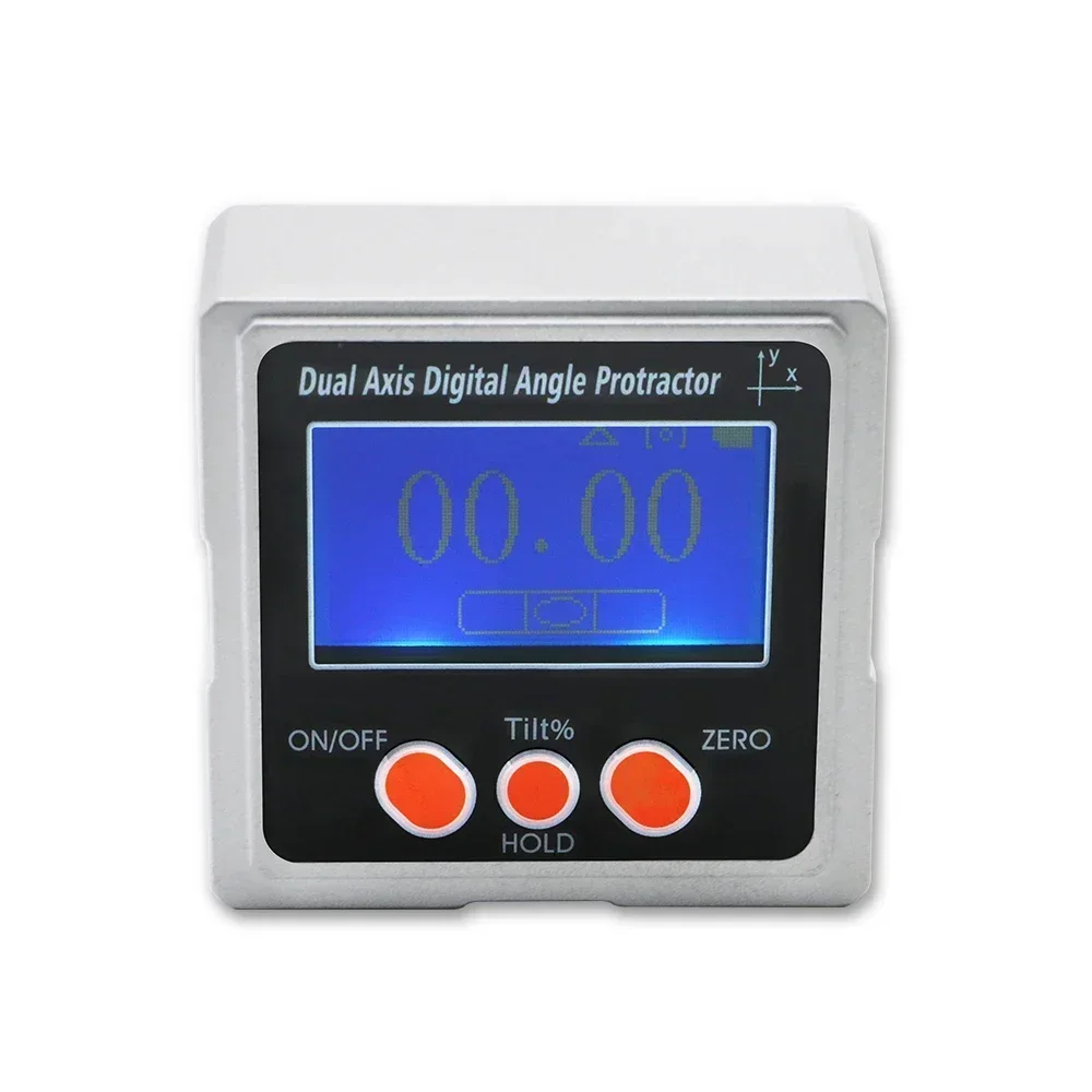 Aluminum Alloy Digital Bevel Box Dual Axis Digital Angle Gauge Finer With 3- Sides Magnets Angle Meter Digital Angle Gauge