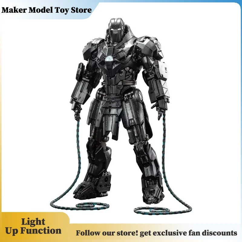 

Коллекционная фигурка Marvel Whiplash Mark2 со светящимися глазами и подсветкой груди, перезаряжаемая модель, игрушка, украшение, подарок для фанатов на праздники