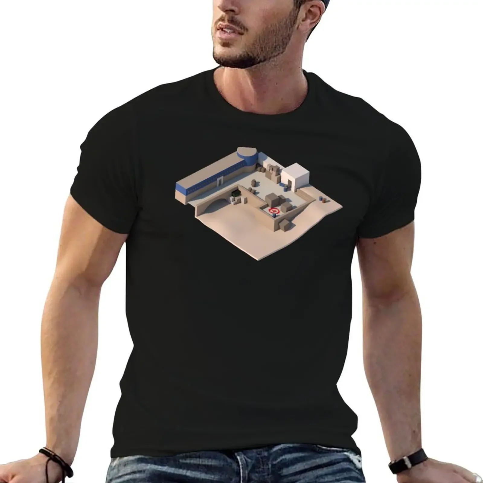 

de_dust2 A Site CSGO T-Shirt topping oversizeds basketball graphic tees valentines boutique clothes Men's t-shirt