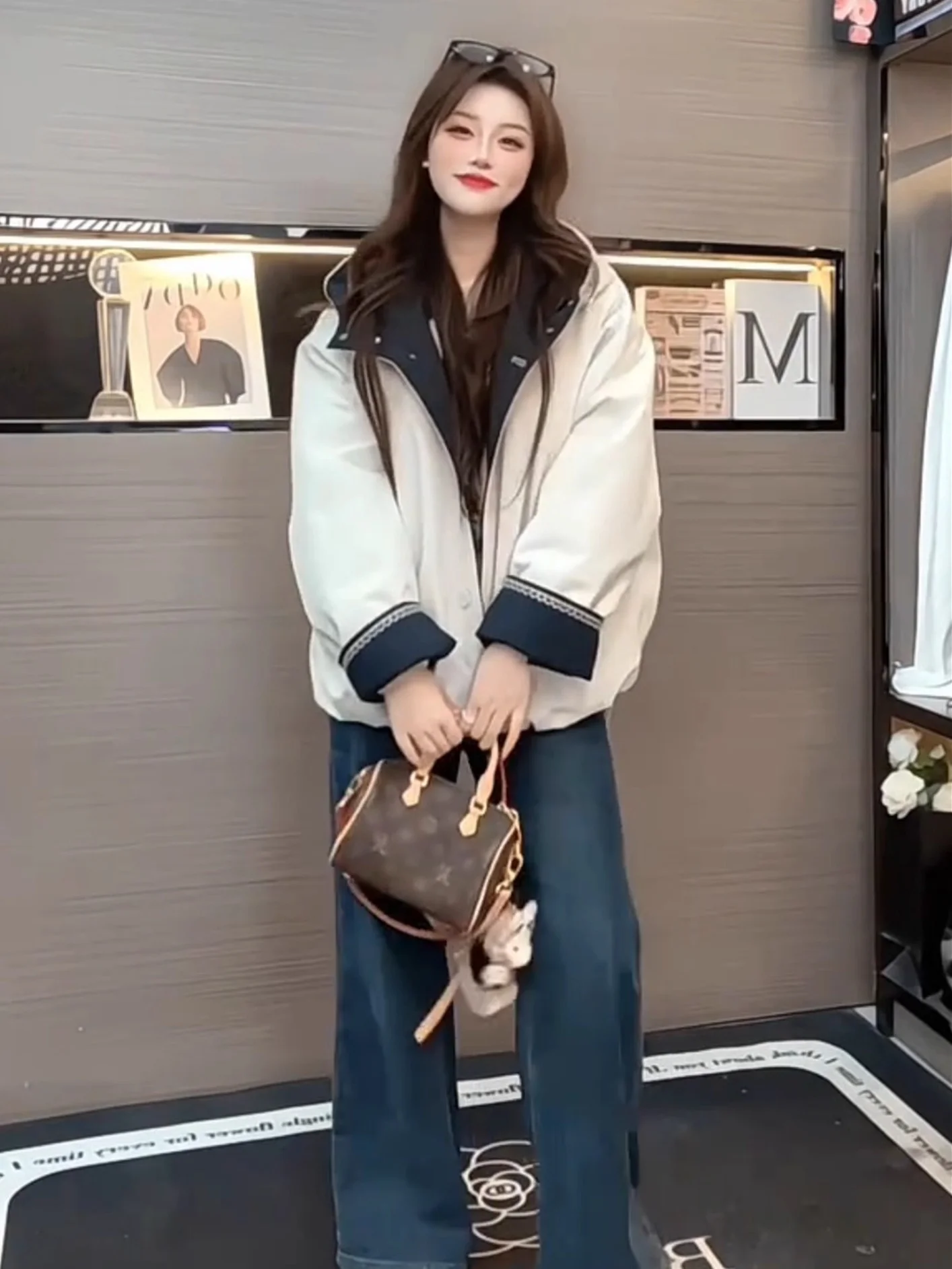 

Куртка из овечьей шерсти для женщин, ветрозащитный дизайн, устойчивый к дыханию стиль, репеллент от влаги, модный защитный вид, защита от воздуха, Vibe