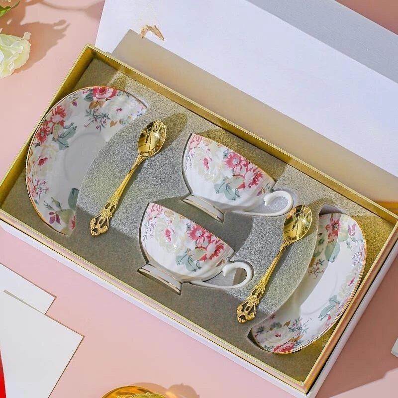 

Ceramic coffee cups and saucers, wedding gifts for newcomers, high-value cup sets, housewarming birthday wedding gifts