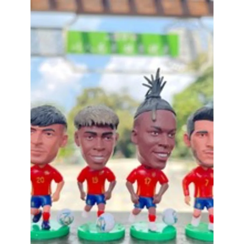 Ornement de fan de l'équipe nationale d'espagne, Mini Collection d'ornements Yamal Morata, personnages d'action mobiles, cadeaux de noël