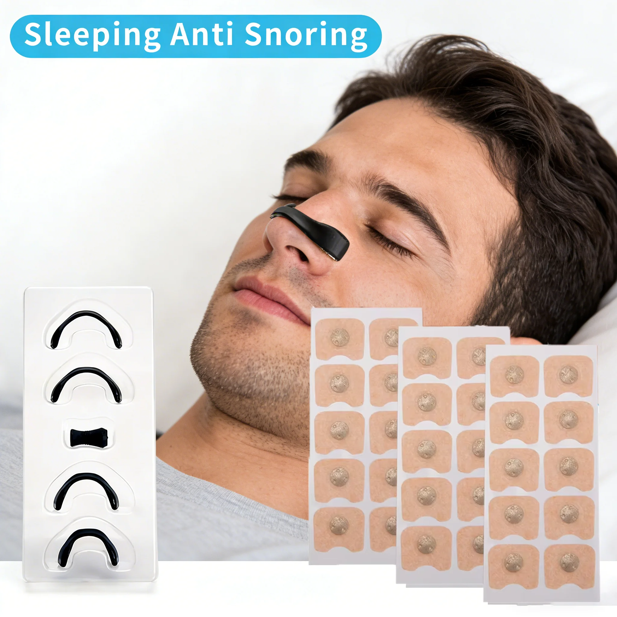 

Magnetic Nose Dilator Nasal Breathing Dilator Anti Snoring Increase Air Intake Improve Sleep Quality Reduce Snoring Easy Breathe