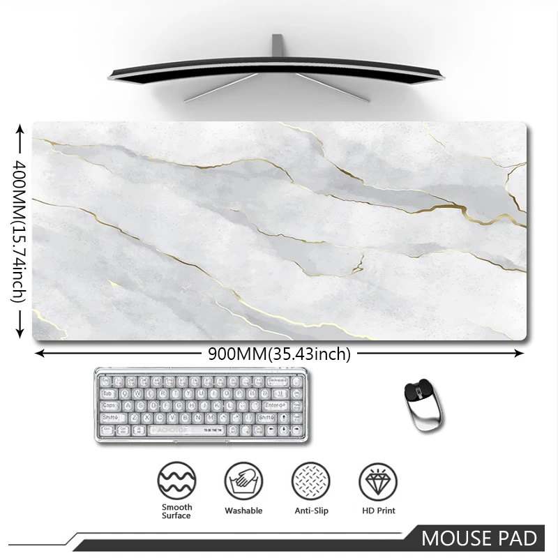 Colorful Marble Mouse Pad Large Original Mousepad Gaming Table For Computer Desk Mats Notebook Keyboard Office Carpet Rubber Pad