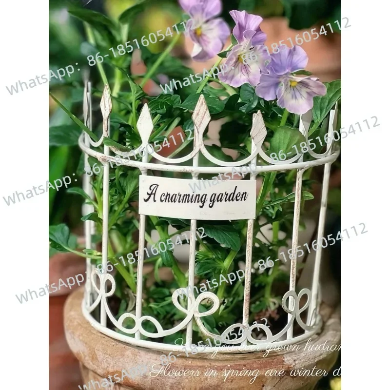 

Value Two-piece Set! Foreign Trade Export Garden Groceries Japanese Small Fresh Crown Flower Plug Fence Flower Plug Ornament