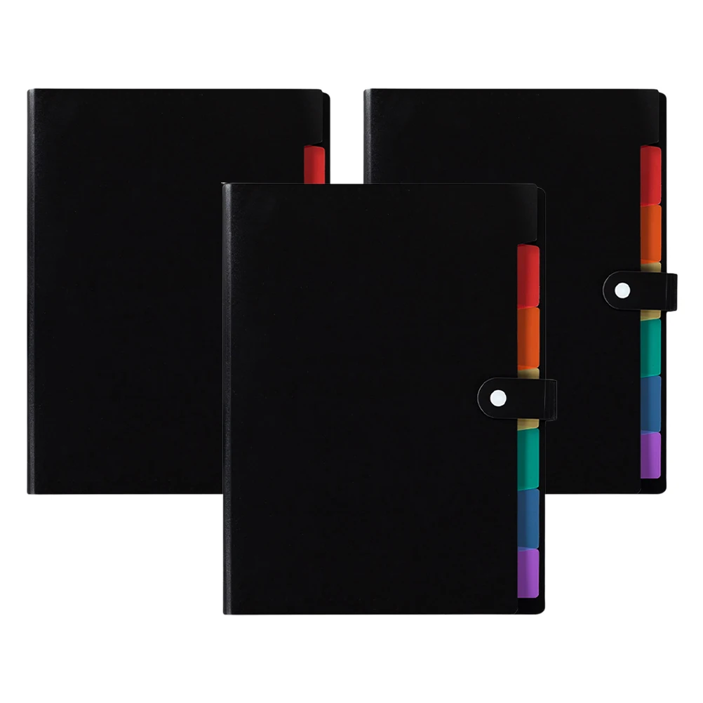 

3 шт. папок-органайзеров из полипропилена с несколькими карманами для документов, бумаг, чеков, визиток, счетов