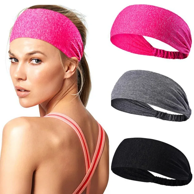 

Wide Headband For Women Fashion Knit Hair Band Yoga Sports Headwear Non Slip Wide Edged Simple Hair Accessories