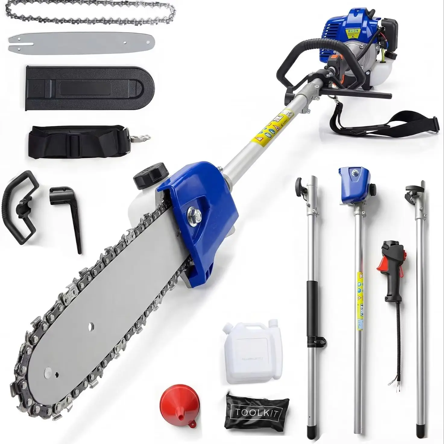 52/43 CC Gas Powered Pole Saw 2-Stroke Chainsaw 12