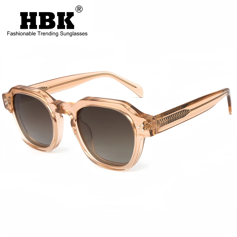 

HBK Retro Square Polarized Sunglasses Men High-Quality Women's Sun Glasses Outdoor Travel Driving Fishing Shades UV400