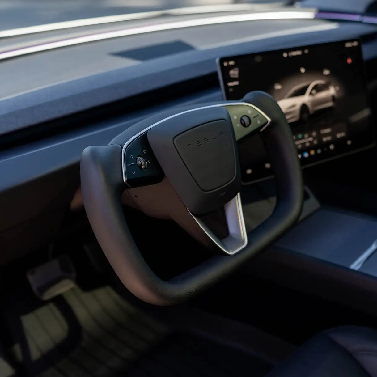For Tesla Model 3 Highland 2024 2025 2026 Yoke Heating Steering Wheel Personalized Premium Racing Leather Customized Accessories - view 4