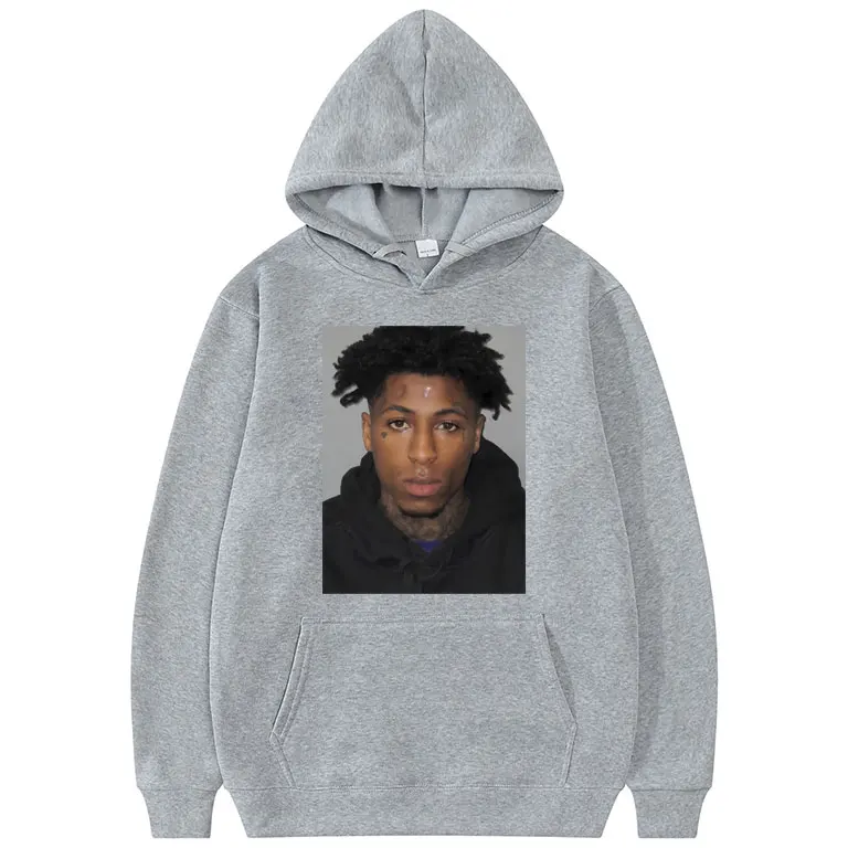 Rapper Youngboy Never Broke Again Mugshot Hoodie Men Women Hip Hop Vintage Sweatshirt Men\'s Casual Clothes Man Oversized Hoodies